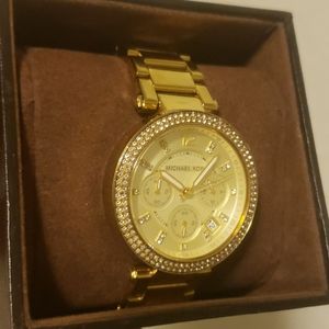 MK gold women's watch